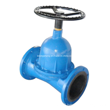 Cast Iron Flanged Straight Through Type Diaphragm Valve